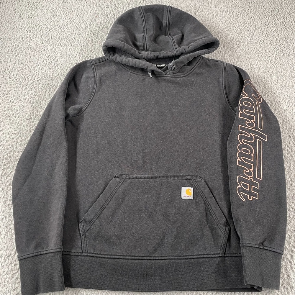 Carhartt Women's Rain Defender Black Hoodie Pullover Sweatshirt XS (0-2) - Picture 1 of 10